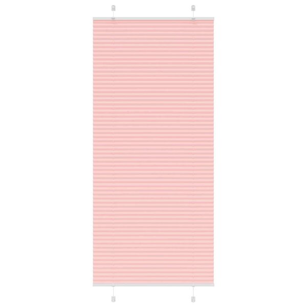 vidaXL Store plissé rose 95x200 cm largeur du tissu 94 4 cm polyester