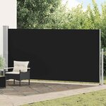 vidaXL Auvent latéral rétractable 160 x 500 cm Noir