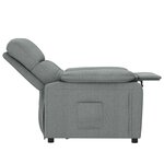 vidaXL Fauteuil inclinable Gris foncé Tissu