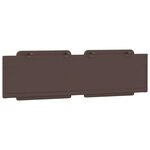 vidaXL Coussin de tête de lit marron 180 cm similicuir