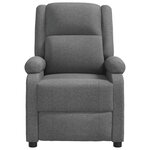 vidaXL Fauteuil de massage Gris foncé Tissu