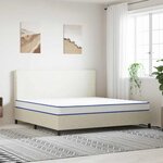 vidaXL Matelas en mousse à mémoire de forme blanc 200x200x17 cm doux