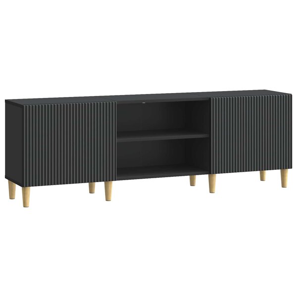 vidaXL Meuble TV Noir 150 x 31 x 50 cm Bois d'ingénierie