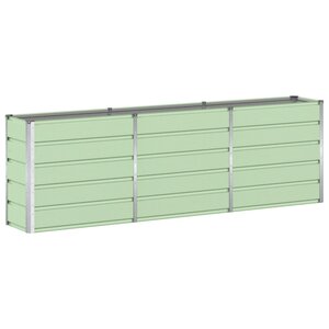 vidaXL Jardinière Vert 160 x 40 x 75 cm Acier