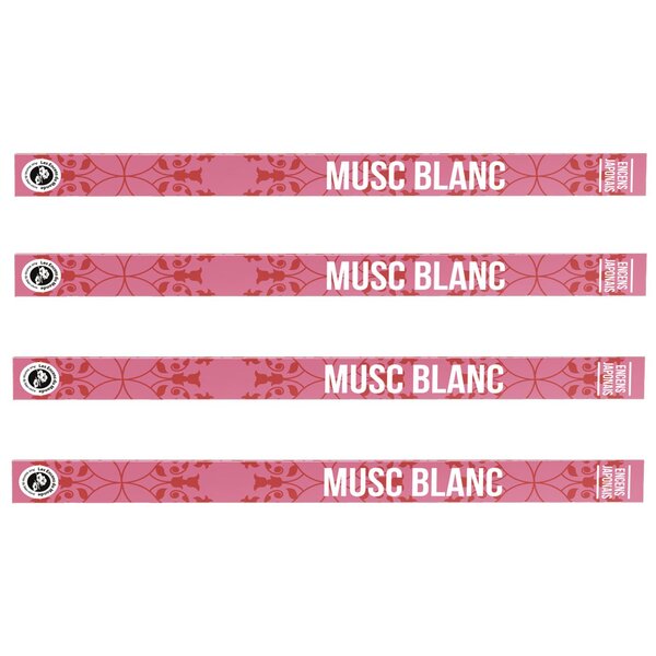 Encens japonais Musc blanc 48 bâtonnets de 50 min