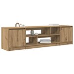 vidaXL Meuble TV chêne artisanal 188 5x41x50 cm bois d'ingénierie