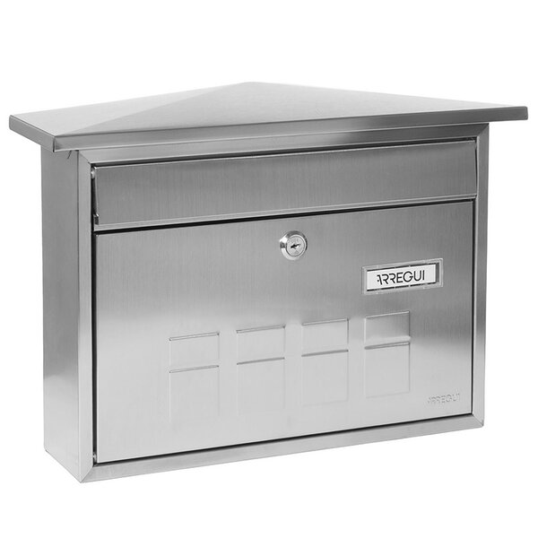 Boîte aux Lettres en Acier Inoxydable Deco E5707 Fond Étroit Anti-pluie Inox
