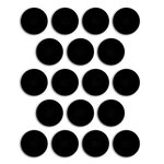 18 aimants ronds adhésifs 1 9 cm