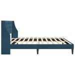 vidaXL Cadre de lit avec tête de lit Bleu 180 x 200 cm Velours