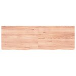 vidaXL Étagère murale marron clair bois chêne massif traité