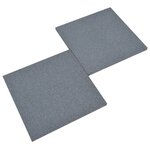 vidaXL Carreaux de protection antichoc 6Pièces Caoutchouc 50x50x3 cm Gris