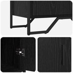 vidaXL Buffet Chêne noir 79.5 x 35.5 x 74.5 cm Bois d'ingénierie