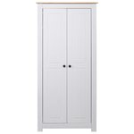 vidaXL Garde-robe Blanc 80x50x171 5 cm Pin massif Assortiment Panama