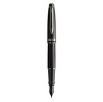 Waterman expert stylo plume noir métallisé plume moyenne encre bleue coffret cadeau