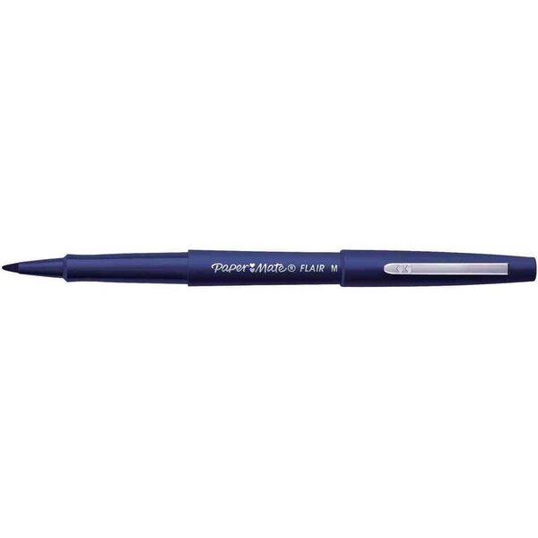Stylo Feutre Flair Original Nylon Pte Moyenne Bleu marine Paper Mate
