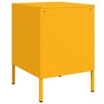 vidaXL Tables de chevet 2 Pièces jaune moutarde 36x39x50 5 cm