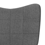 vidaXL Chaise à bascule Gris foncé Tissu