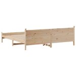vidaXL Cadre de lit sans matelas 200x200 cm bois massif de pin