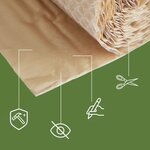 Pack And Move - Film À Bulle Kraft Recyclé - 1 X 8 M - Déménagement  Expédition Et Protection - Papier Bulle De Qualité