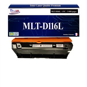 T3AZUR - Toner compatible avec Samsung MLT-D116L MLTD116L pour Samsung Xpress M2625D M2675FN M2825DW M2825ND M2835DW M2875FD M2875FW M2885FW