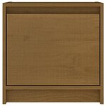 vidaXL Tables de chevet 2 Pièces Marron miel 40x30 5x40 cm Bois de pin