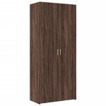 vidaXL Armoire de rangement chêne brun 80x42 5x225cm bois d'ingénierie