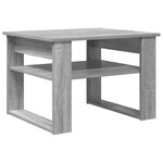 vidaXL Table basse Gris Sonoma 64 x 54 x 44 cm Bois d'ingénierie