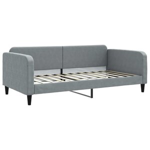 vidaXL Lit de repos gris clair 100x200 cm tissu