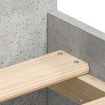 vidaXL Cadre de lit sans matelas gris béton 100x200 cm