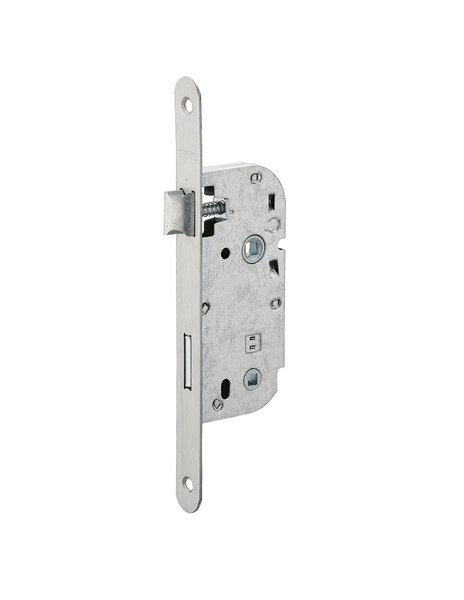 THIRARD - Boitier de serrure encastrable à condamnation pour porte de salle bain ou toilettes  axe 40mm  bouts ronds  inox