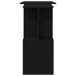Bureau vidaXL Noir Chêne 200x50x76 cm en bois d'ingénierie