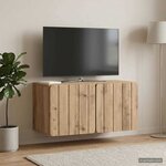 vidaXL Meuble TV mural 59 5 x 31 x 30 cm Chêne artisanal