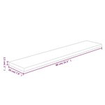 vidaXL Panneau d'étagère 80x20x2 5 cm Bois de chêne massif non traité