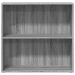 vidaXL Bibliothèque sonoma gris 80x30x77 cm bois d'ingénierie