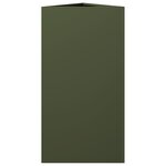 vidaXL Jardinière vert olive triangulaire 40x34 5x70 cm acier