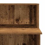 vidaXL Bureau de réception vieux bois 100x50x103 5cm bois d'ingénierie