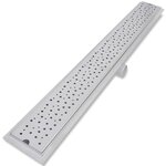 vidaXL Drain de douche linéaire 2 Pièces 1030 x 140 mm Acier inoxydable