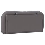 vidaXL Coussin de tête de lit gris 80 cm similicuir