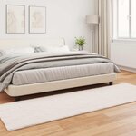 vidaXL Tapis en Fourrure Synthétique de Lapin Olite Crème 80 x 250 cm