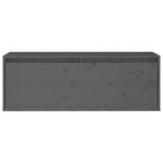 vidaXL Armoire murale Gris 100x30x35 cm Bois de pin massif
