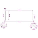 vidaXL Store latéral rétractable 160 x 500 cm Polyester Rectangulaire