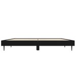 vidaXL Cadre de lit sans matelas noir 140x190 cm bois d'ingénierie