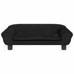 vidaXL Canapé pour enfants noir 70x45x26 cm velours