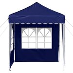 vidaXL Tente de fête pop-up 195 x 195 x 245 cm Bleu Tissu Oxford
