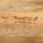 vidaXL Bureau avec tiroirs 105x55x70 cm bois de manguier massif et fer