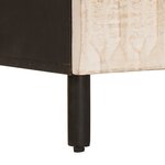 vidaXL Cabinet de chevet Blanc 50 x 33 x 60 cm Bois de mangue massif