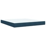 vidaXL Sommier à lattes de lit et matelas bleu 180x200 cm velours
