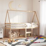 vidaXL Toit de lit pour enfants 209x95 5x88 cm bois de pin massif
