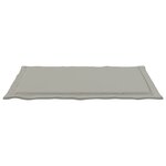 vidaXL Coussins de siège 4 Pièces Gris clair 47 x 36 x 2 cm Polyester