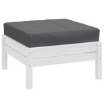 vidaXL Coussin de palette anthracite mélangé 60x60x9 5 cm tissu